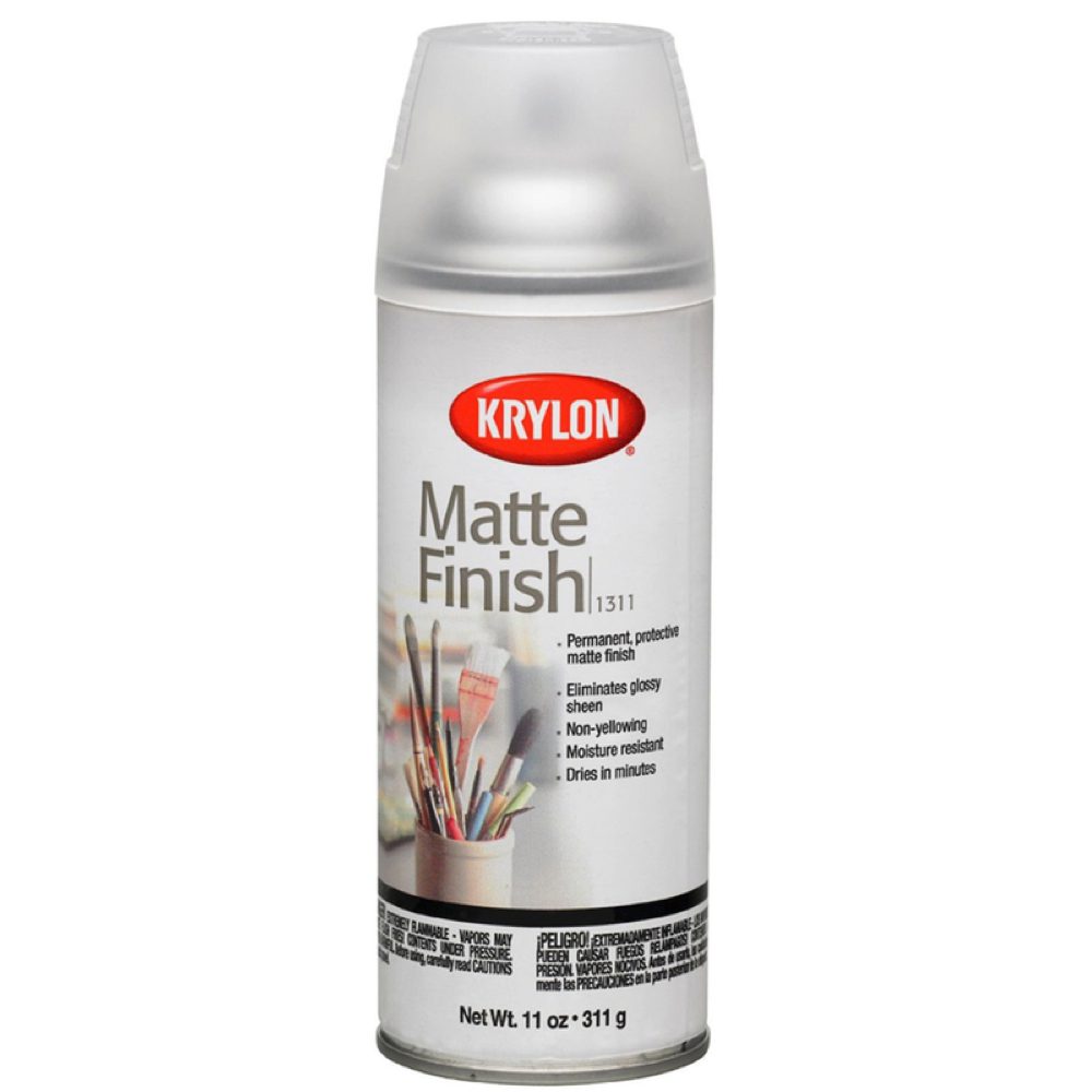 krylon matte 1311 spray fixative varnish sealant