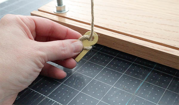 setting up a book binding making sewing frame steps