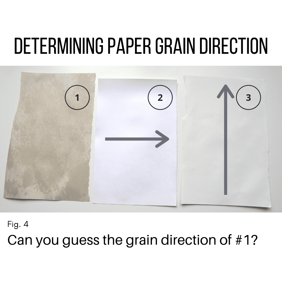 Two Easy Ways to Find Grain Direction in Paper Bookbinding Basics