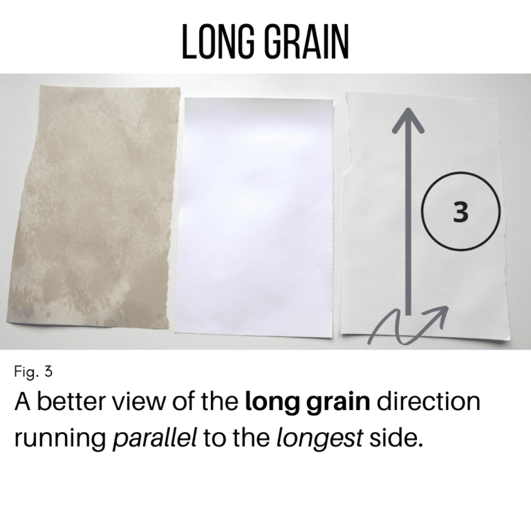 Two Easy Ways to Find Grain Direction in Paper Bookbinding Basics