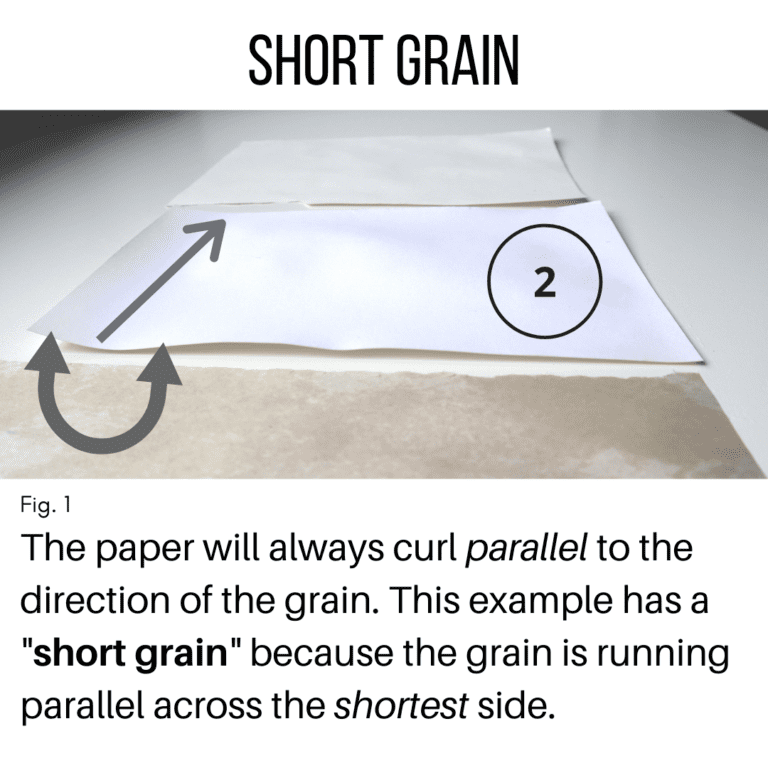 Two Easy Ways to Find Grain Direction in Paper Bookbinding Basics