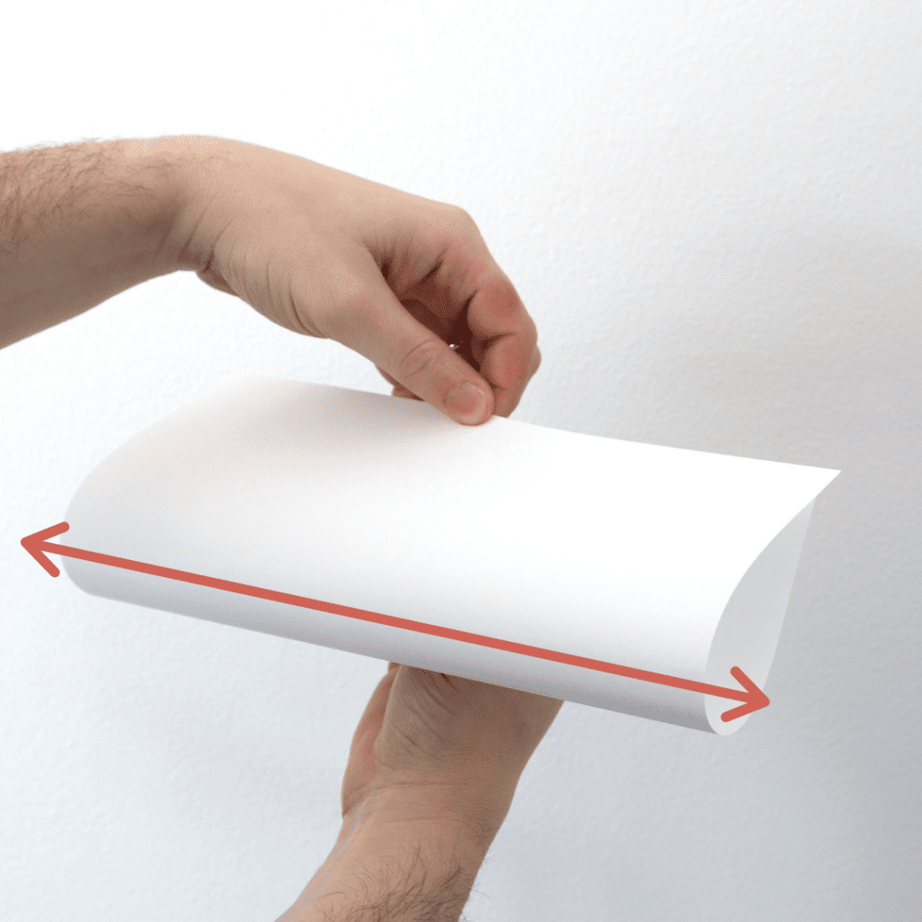 finding paper grain using the fold method