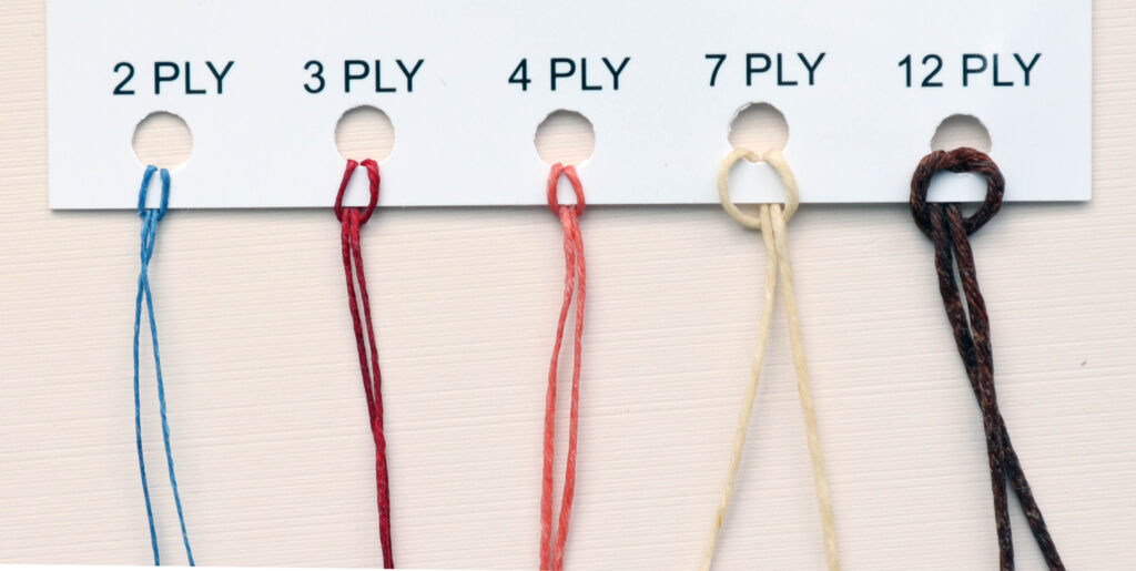 various ply linen thread comparison chart