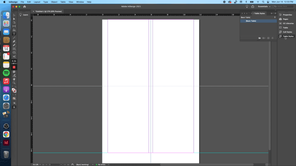 lined paper bookbinding layout template