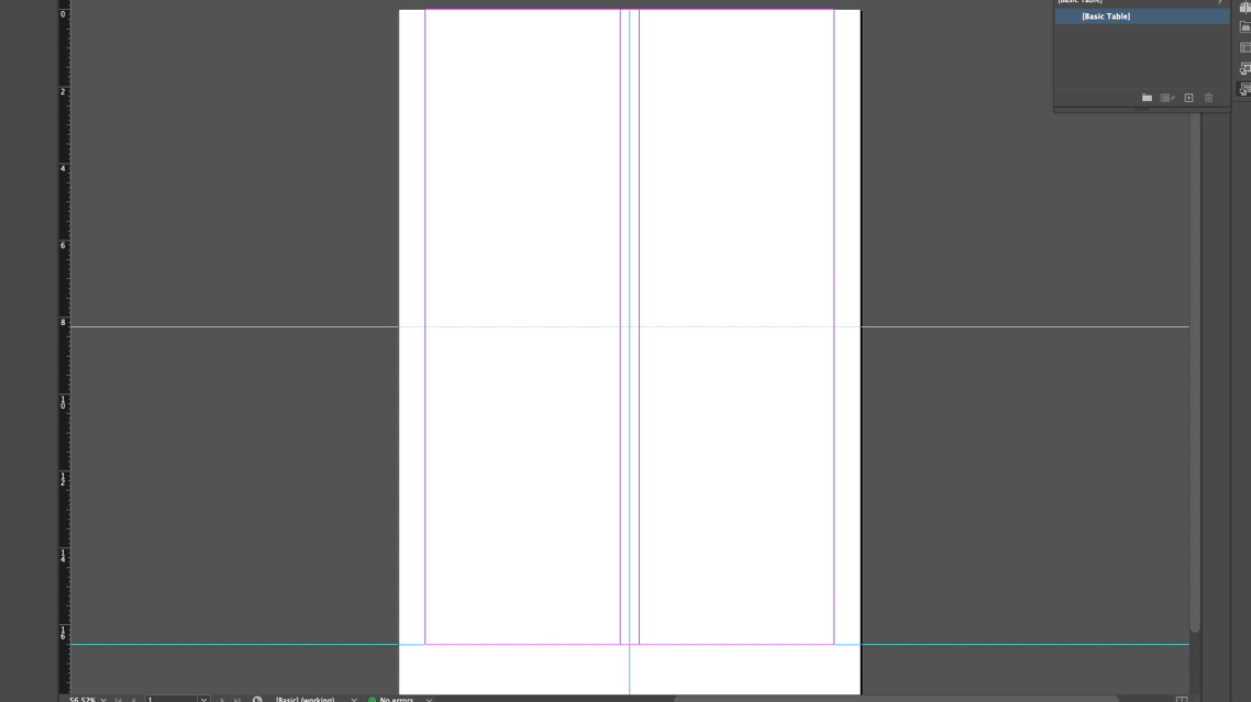 lined paper bookbinding layout template