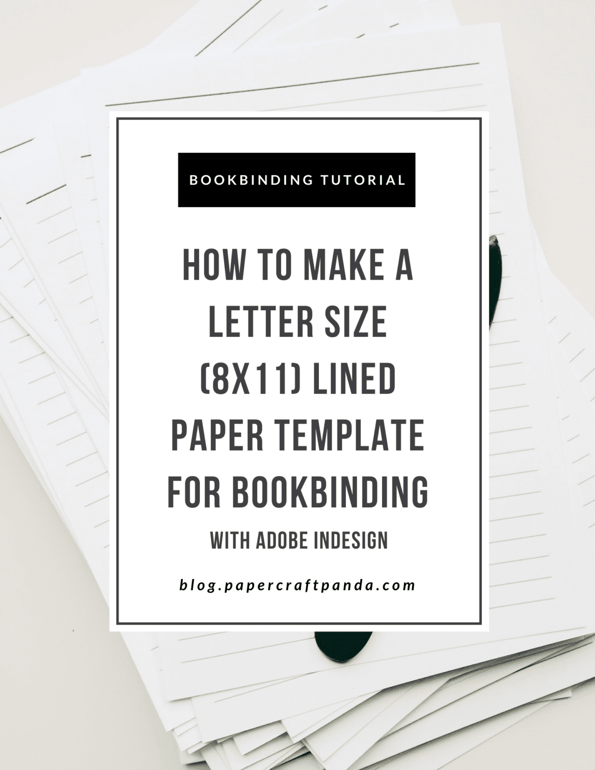 Tutorial How to Make a Letter Size Lined Paper Template (8x11