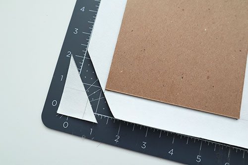 Folding the Flap onto the Thin Cover Board, Bookbinding Diagram -  iBookBinding - Bookbinding Tutorials & Resources