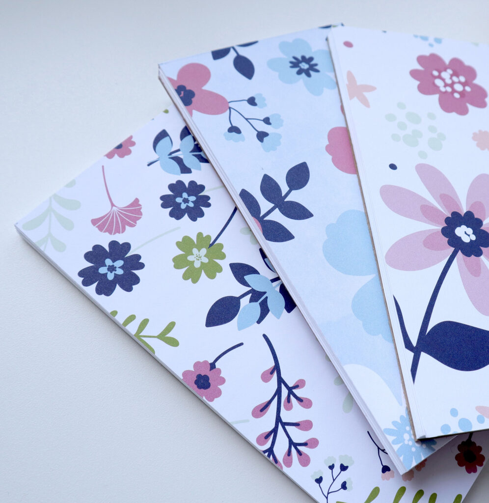 bookbinding how to make and decorate a tear away notepad using recycled sketch pad base