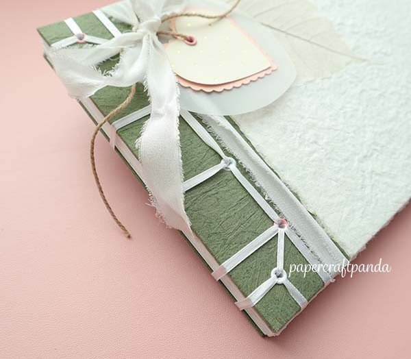 how to tutorial make create book binding making soft romantic photo album japanese stab binding