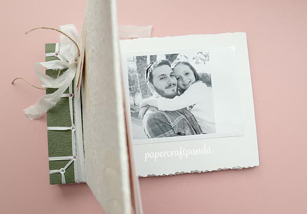 handmade gift idea tutorial for romantic photo album