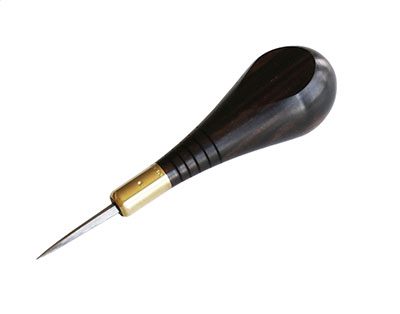 Quick Leather Awl with Plastic Handle Punch - Pack of 4 - Fine Point Sheet  Scratch Awls Tool Bookmaking Working