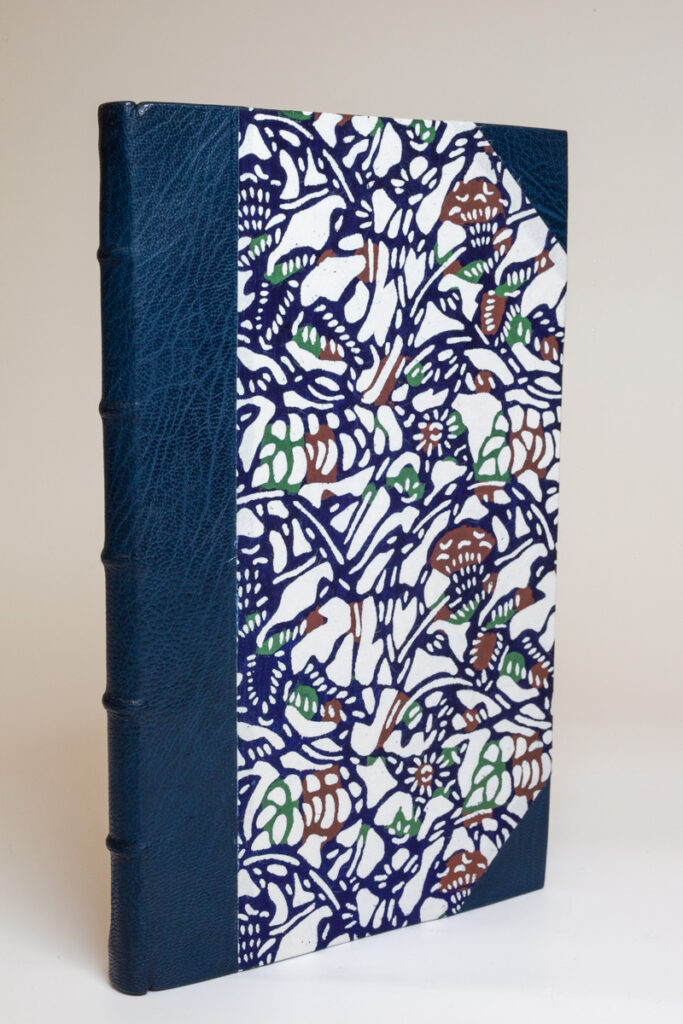 quarter or half leather bound binding book by misty mcintosh at the american academy of bookbinding