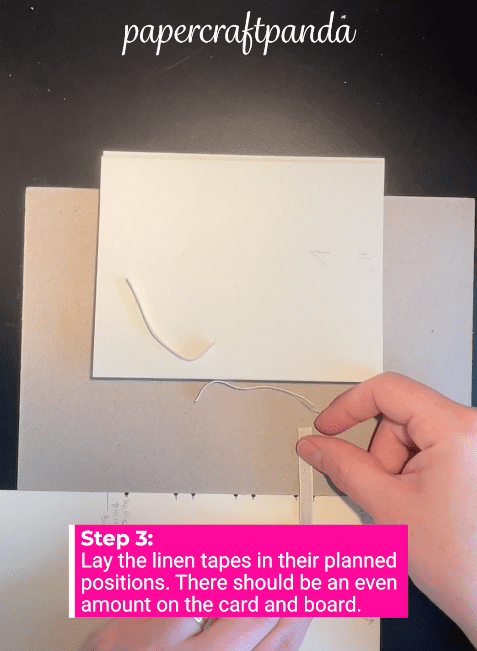 learn how to make an easy bookbinding sewing frame using book board and tape