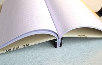 how to create a stab bound notebook using loose leaf paper