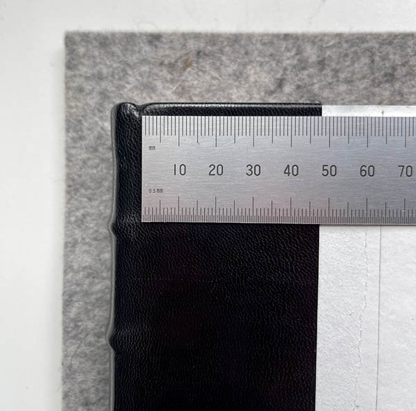 bookbinding measuring tips using a spring dividers