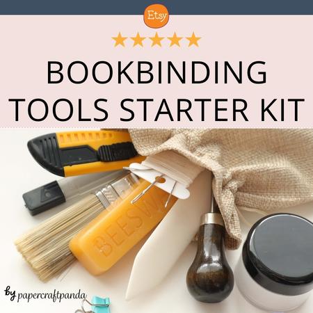 Bookbinding Tools and Supplies set by Papercraftpanda on Etsy