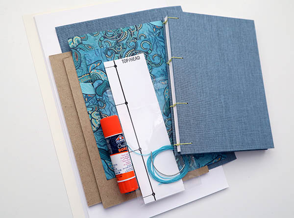 diy coptic stitch journal book making kit by papercraftpanda on etsy
