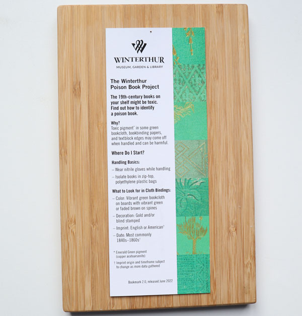 winterthur poison book project front bookmark